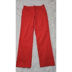 Calvin Klein Pull On Skinny Leg Workwear Watermelon Red Pants Size Large 30x27